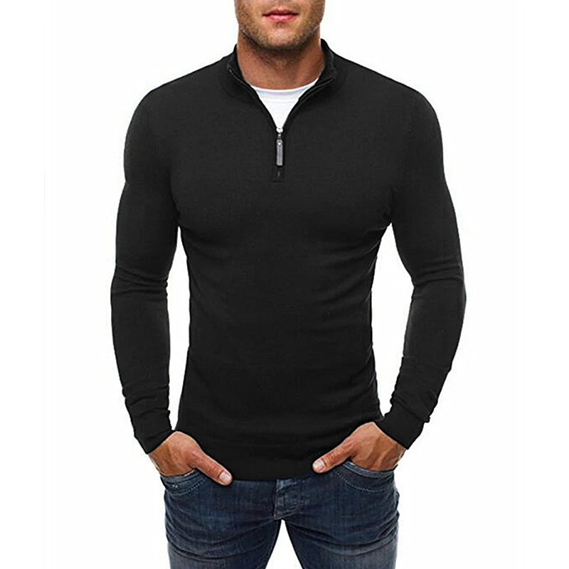 Men's Comfortable Fitted Sweater for Autumn Winter