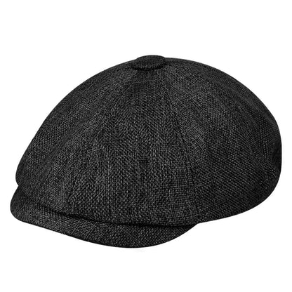 Classic Wool Newsboy Cap - Traditional Unisex Hat