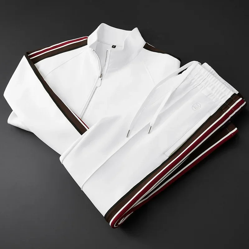 Premium Men's Zip Up Tracksuit Set - BritishElegance