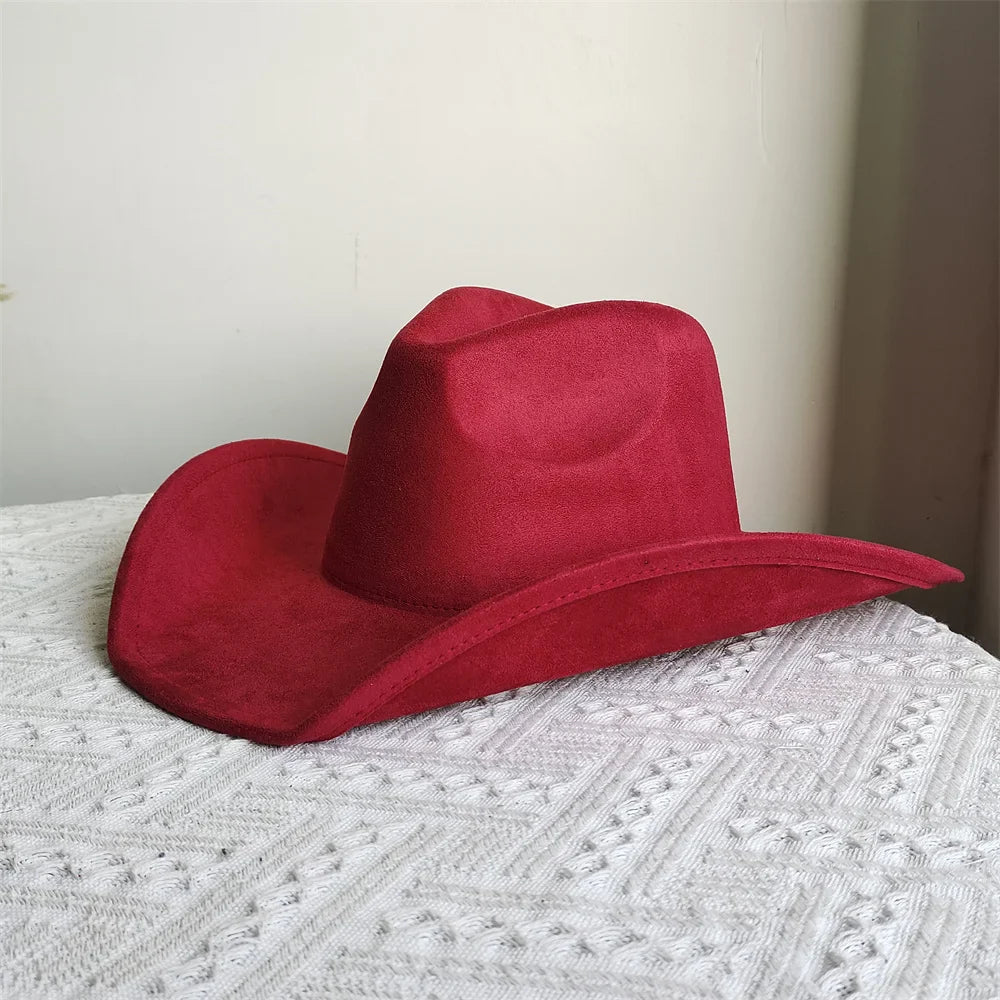 Soft Wide Brim Cowboy Hat Adjustable Size