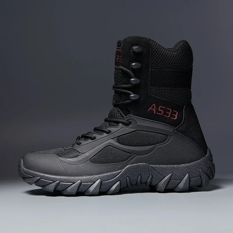 Durable Men's Leather Work Safety Boots