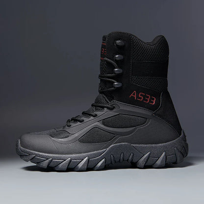 Durable Men's Leather Work Safety Boots