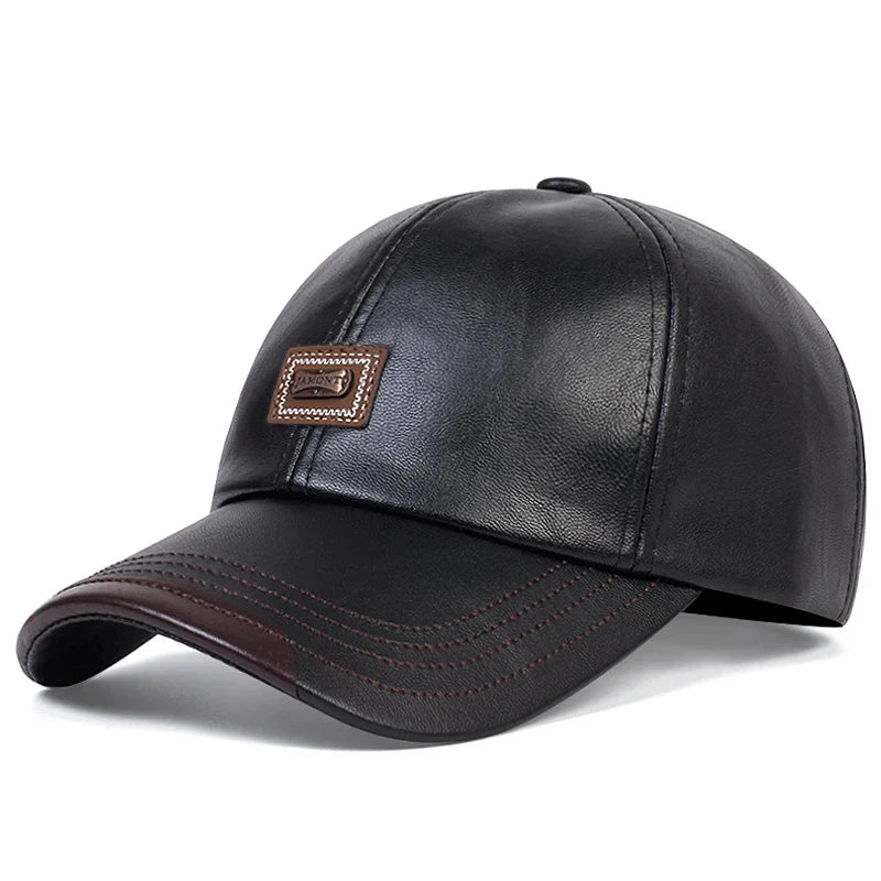 Authentic Leather Father's Cap