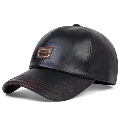 Authentic Leather Father's Cap