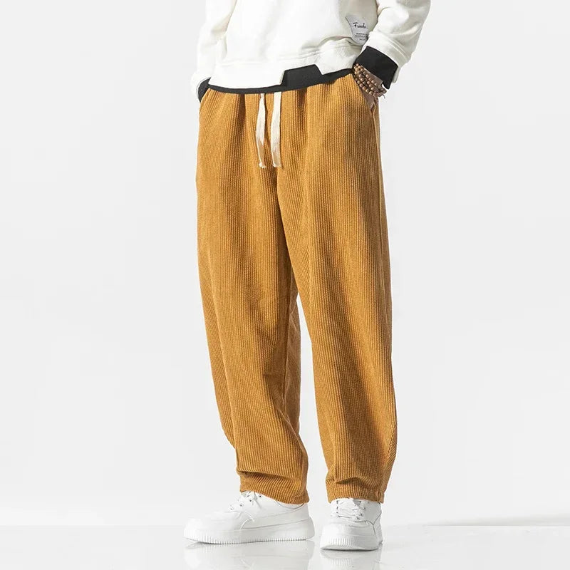 Casual Corduroy Jogger Pants - VogeLuxe