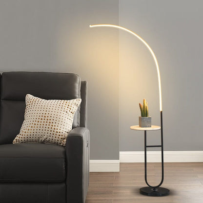 Elegant Floor Lamp with Marble Base