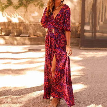 Boho Chic Floral Maxi Summer Dress - VogeLuxe
