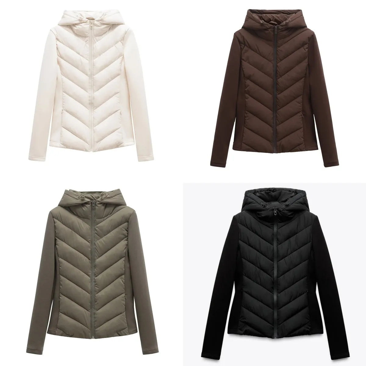 Ladies' Chic Quilted Hooded Cotton Jacket - VogeLuxe