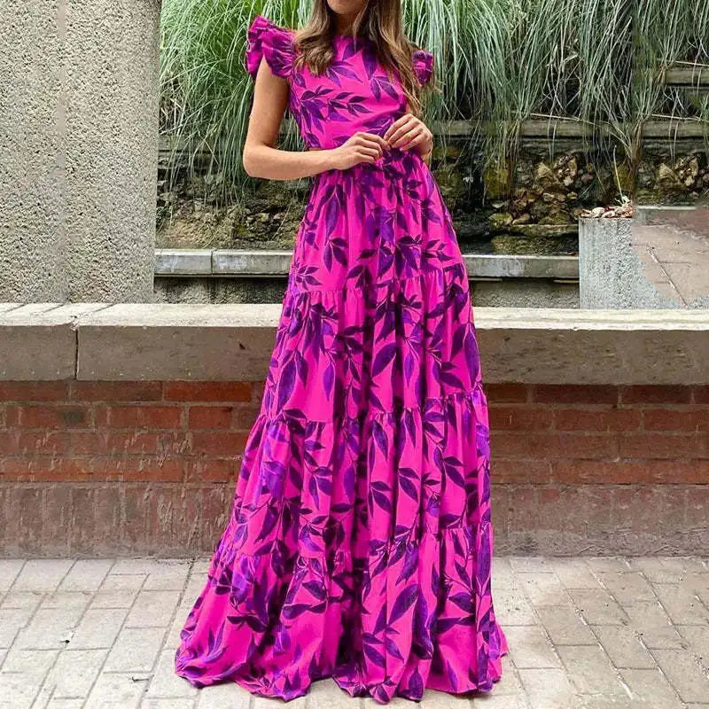 Beautiful Long Dress with Floral Print for Women