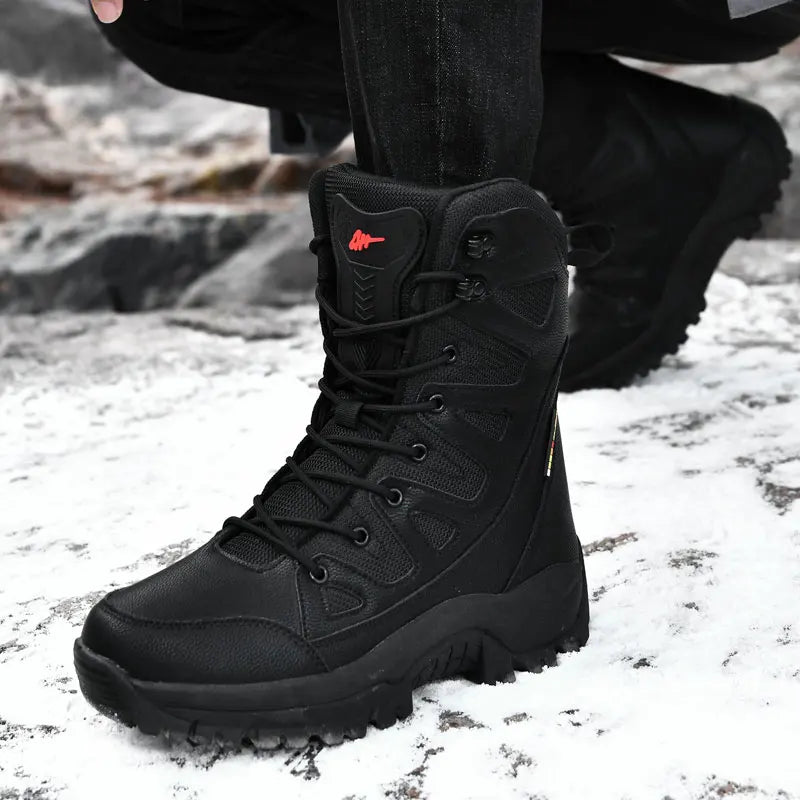 Lightweight Airy Combat Hiking Boots - VogeLuxe