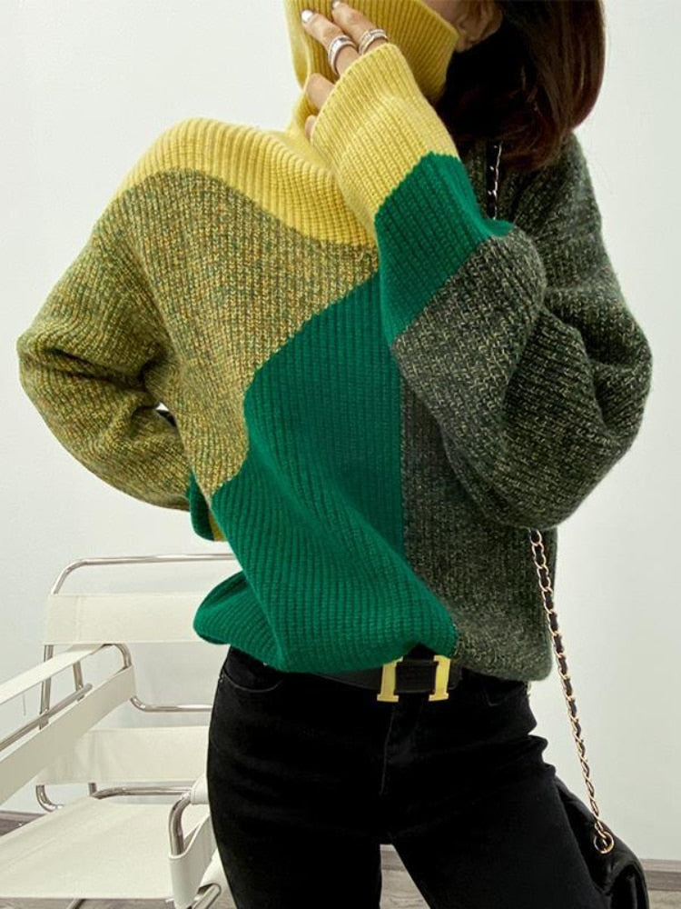 Warm Winter Cable Knit Sweater for Women