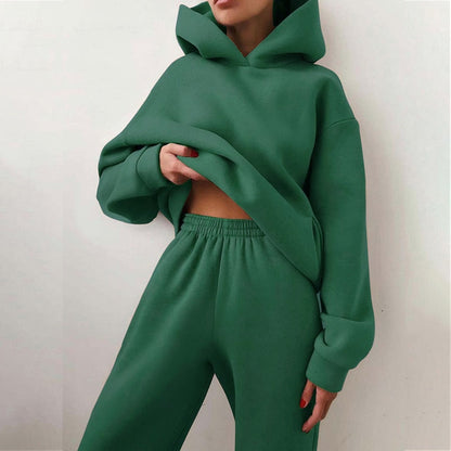 Cozy Women's Casual Sweatpant Hoodie Set