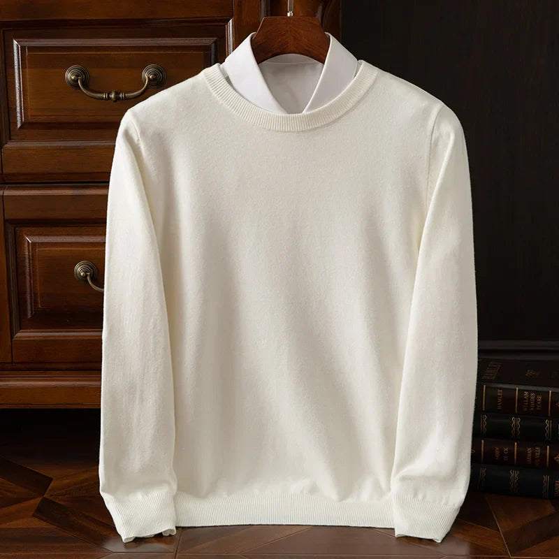 Soft Men's Wool Crew Neck Sweater