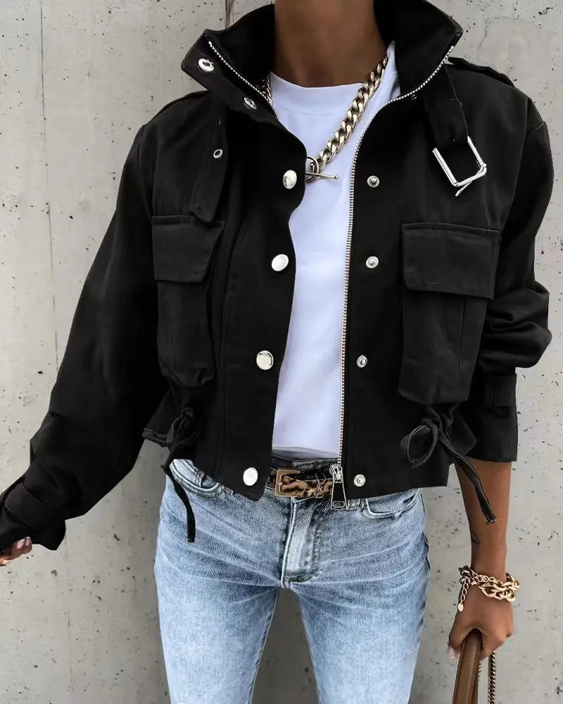 Fashionable Urban Button Down Jacket