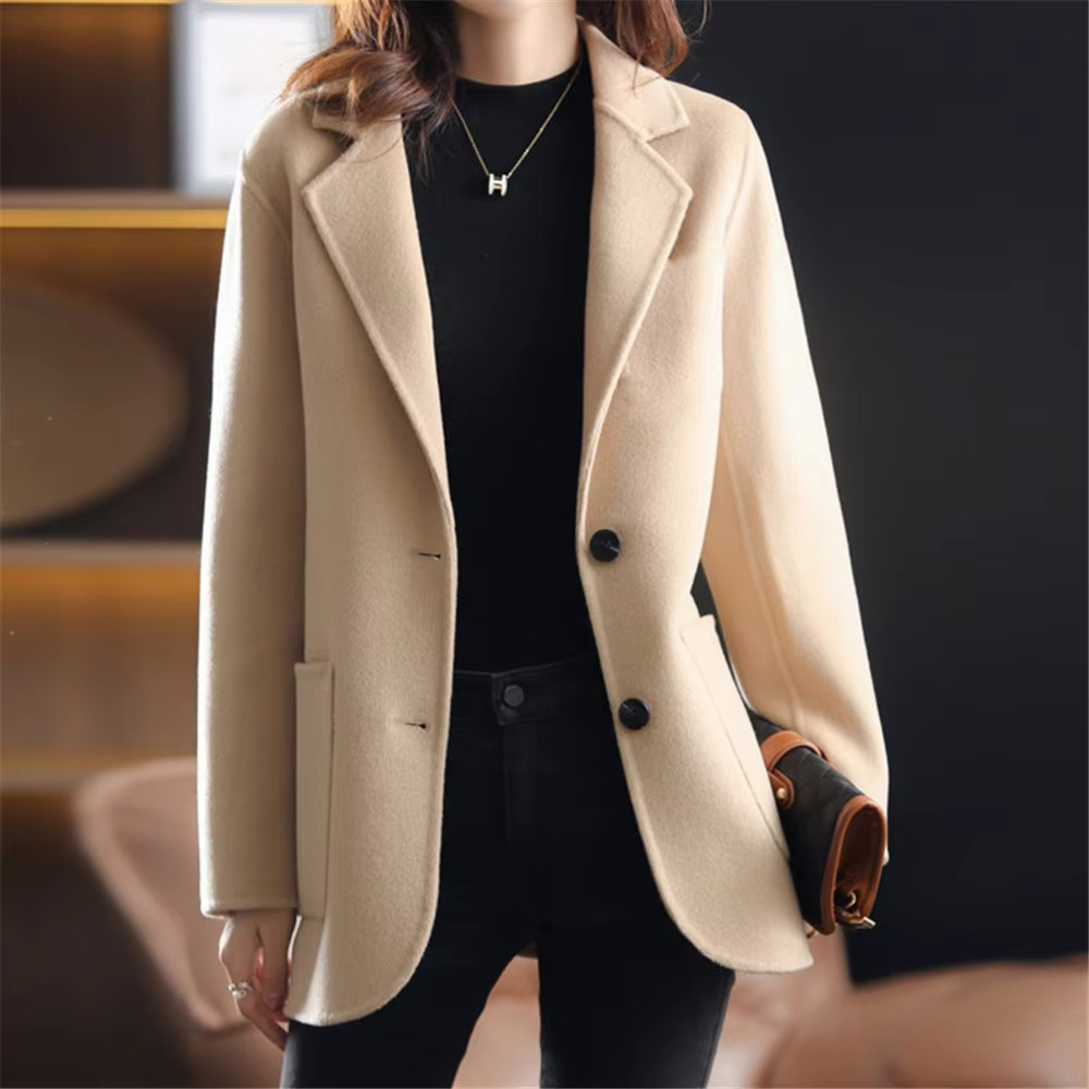 Ladies Classic Button Front Trench Coat - VogeLuxe