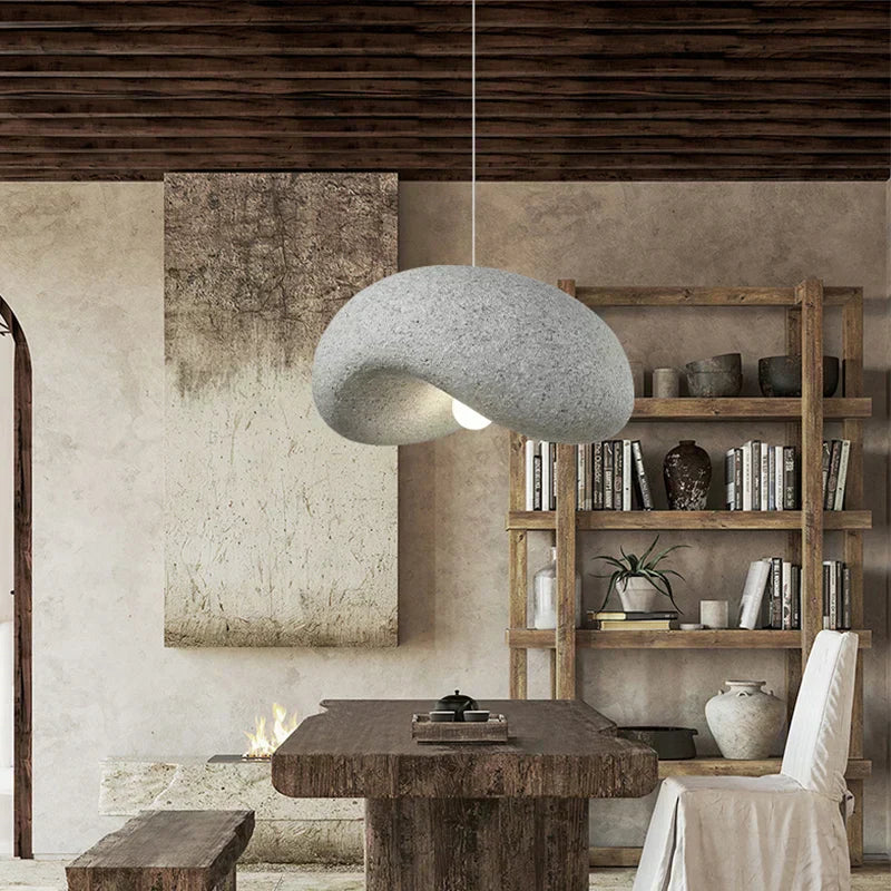 Rustic Wooden Drop Pendant Light - VogeLuxe