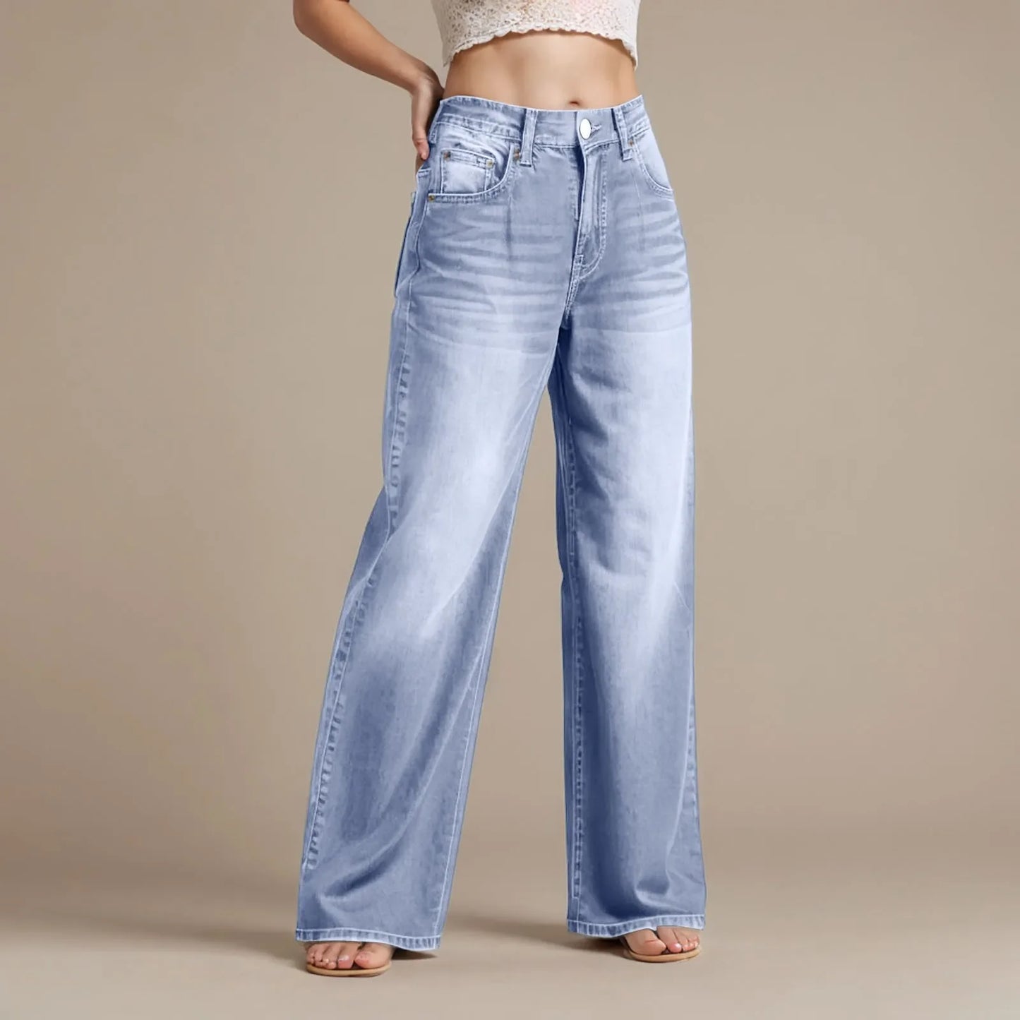 Relaxed Fit Women's Dark Blue Comfort Jeans