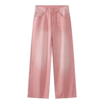 Relaxed Fit Men's Distressed Straight Leg Jeans