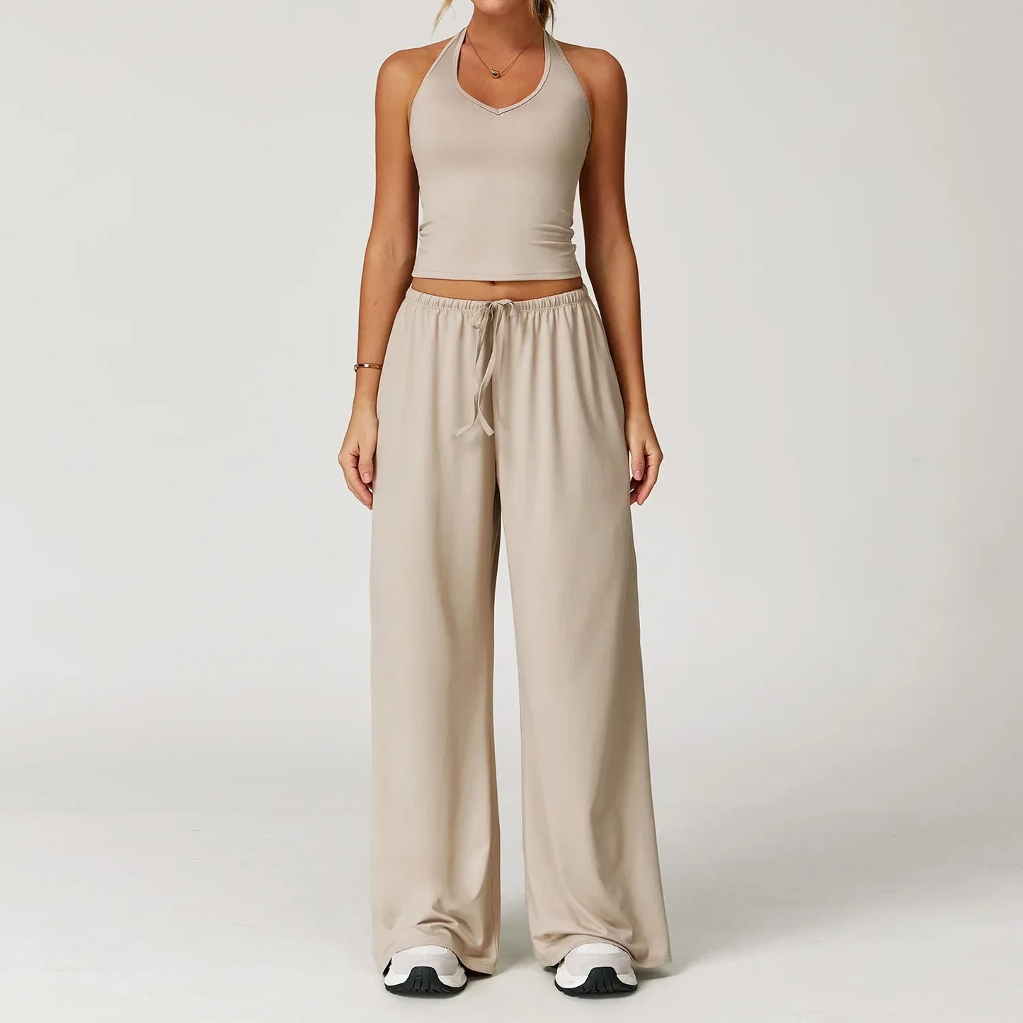 Ladies' Breathable Tank & Elastic Waist Jogger Pants