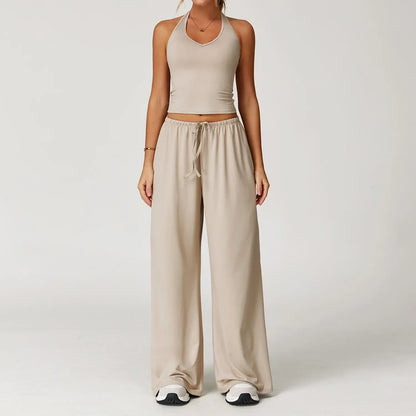 Ladies' Breathable Tank & Elastic Waist Jogger Pants