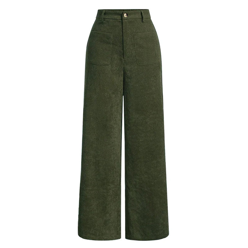 Comfortable Wide Leg High Waist Women's Pants