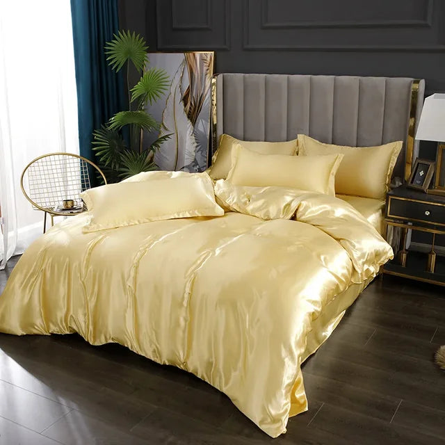 Soft Satin Bed Sheets Set