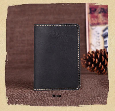 Real Leather Travel Passport Holder