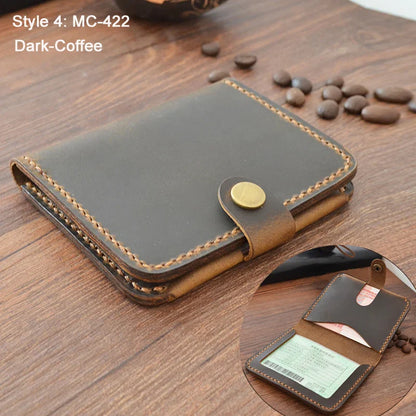 Premium Brown Leather Card Wallet