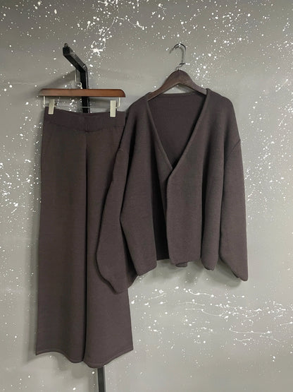 Cozy Sweater and Trousers Outfit Set