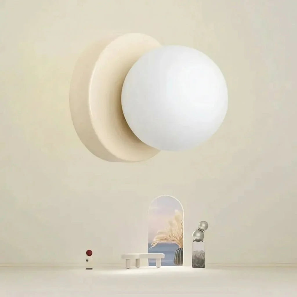 Elegant Glass Indoor Wall Light Fixture