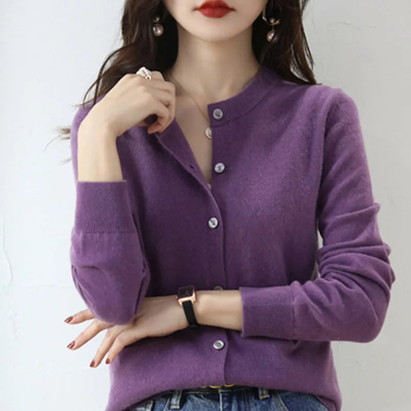 Luxurious Cashmere Open Front Cardigan for Women