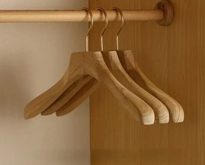 Premium Wooden Broad Shoulder Hangers 2 Pack Closet Organizers