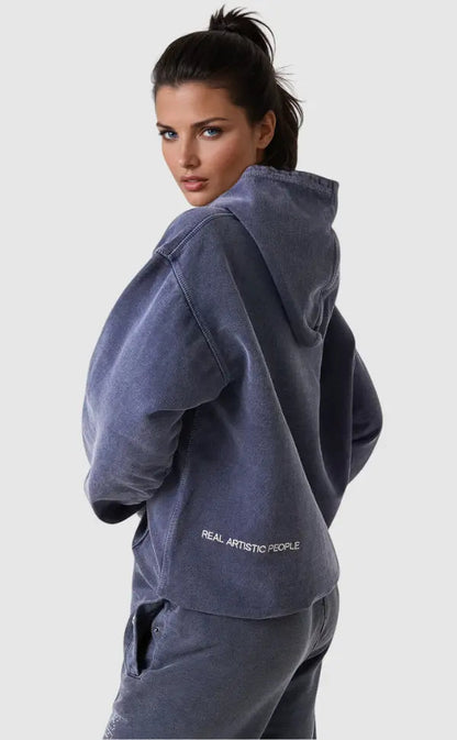 VogeLuxe | Men’s Oversized Graphic Hoodie with Kangaroo Pocket