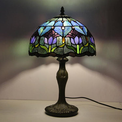 Colorful European Style Glass Table Lamp