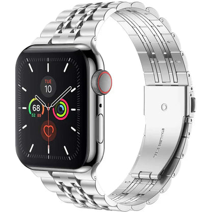 Durable Metal Clasp Strap for Apple Watch