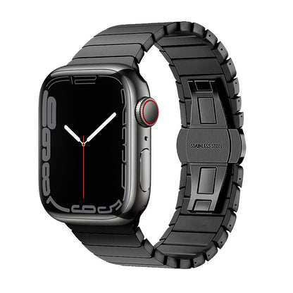 Durable Steel Watch Strap with Secure Buckle