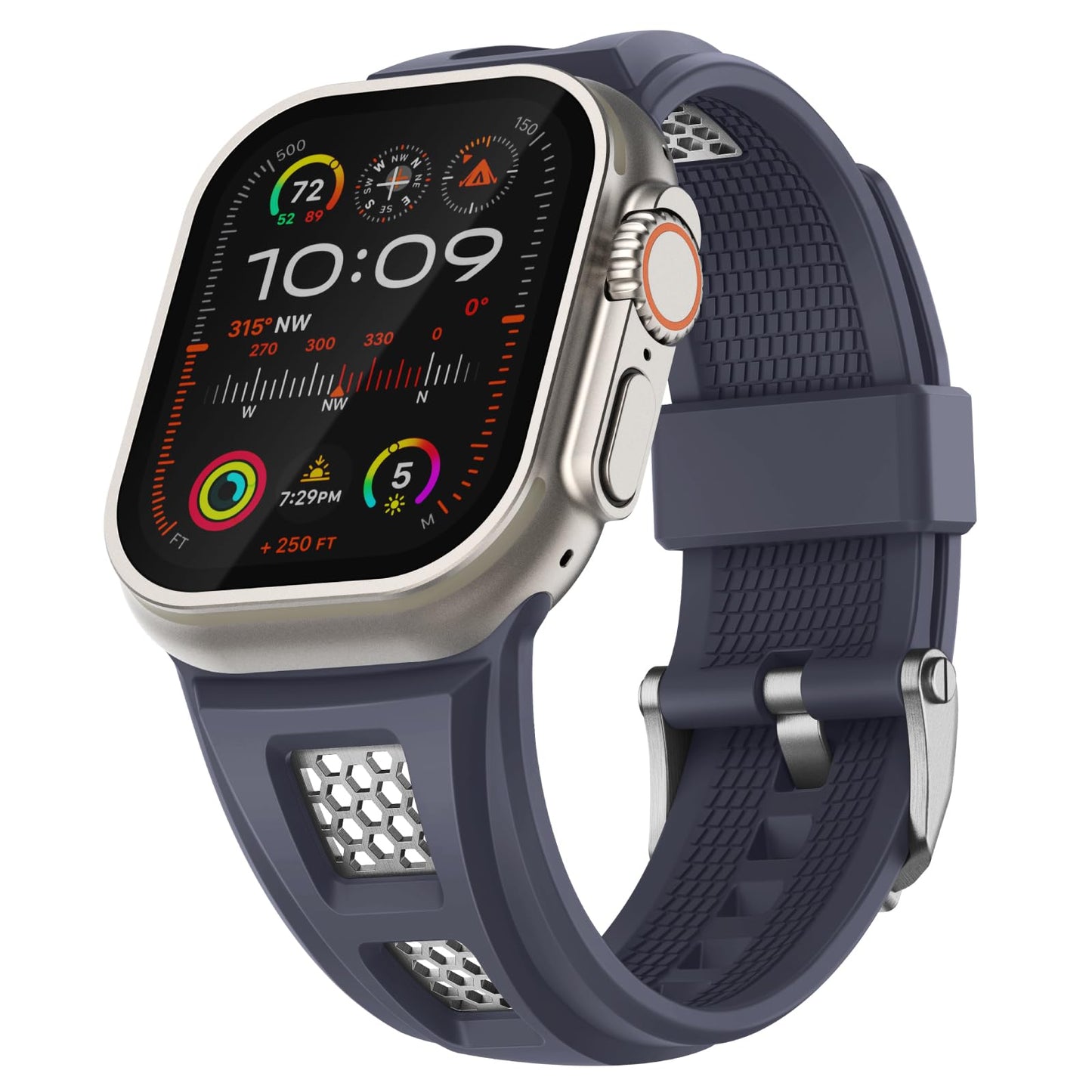 Durable Rubber Fitness Strap for Smartwatch