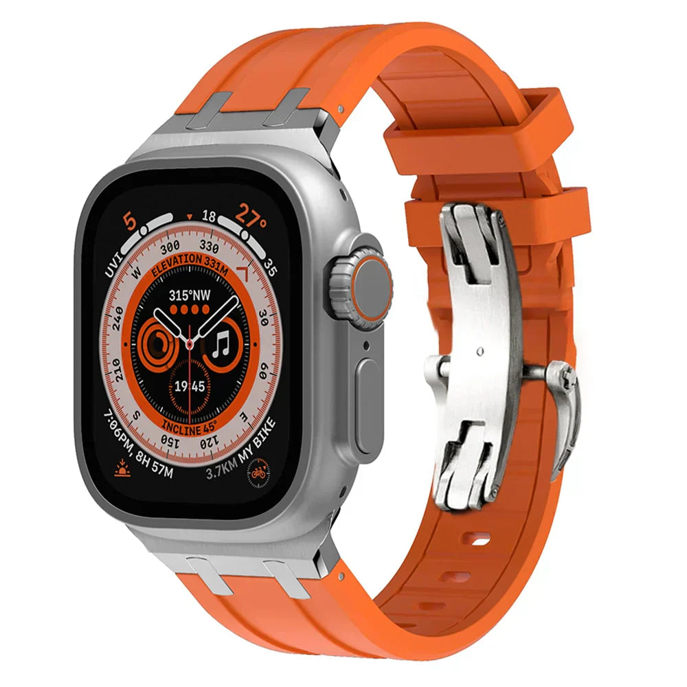 Durable Apple Watch Band With Stainless Steel Buckle