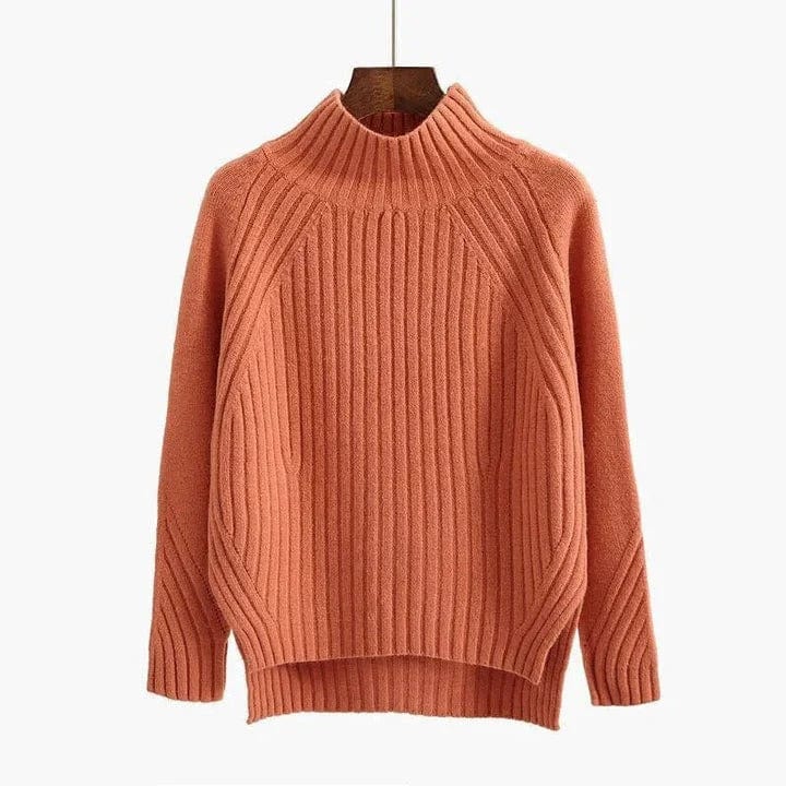 Green Crew Neck Sweater Classic Winter Style