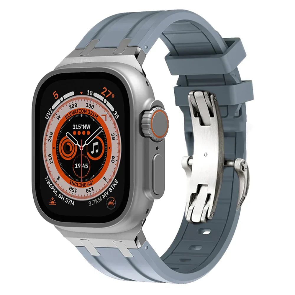 Durable Apple Watch Band With Stainless Steel Buckle