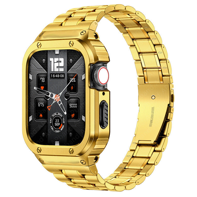 Metallic Apple Watch Band and Case Accessory