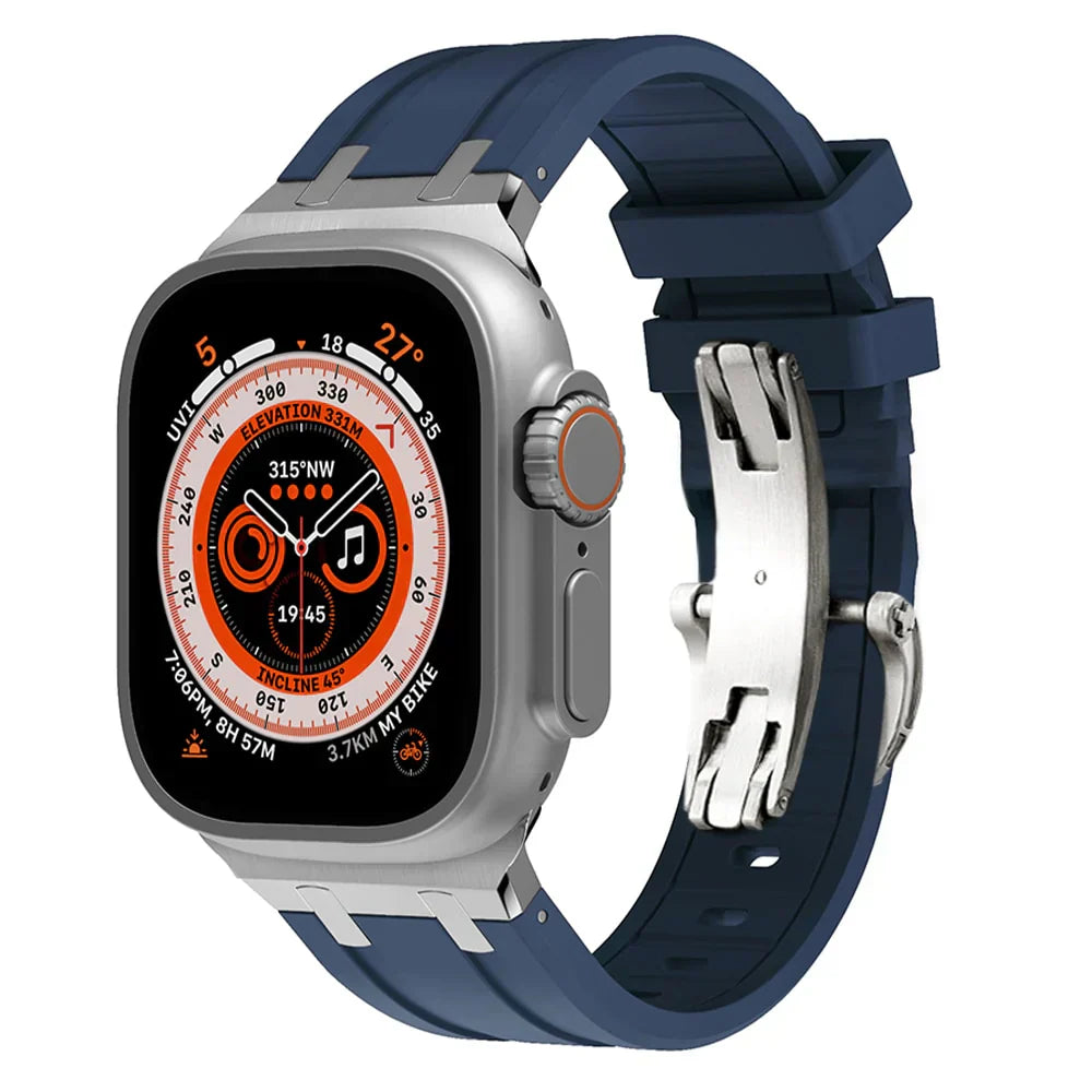 Durable Apple Watch Band With Stainless Steel Buckle