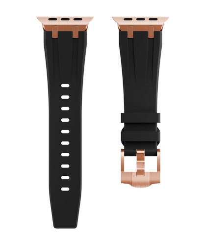 Durable Rubber Strap For Apple Watch With Metal Buckle