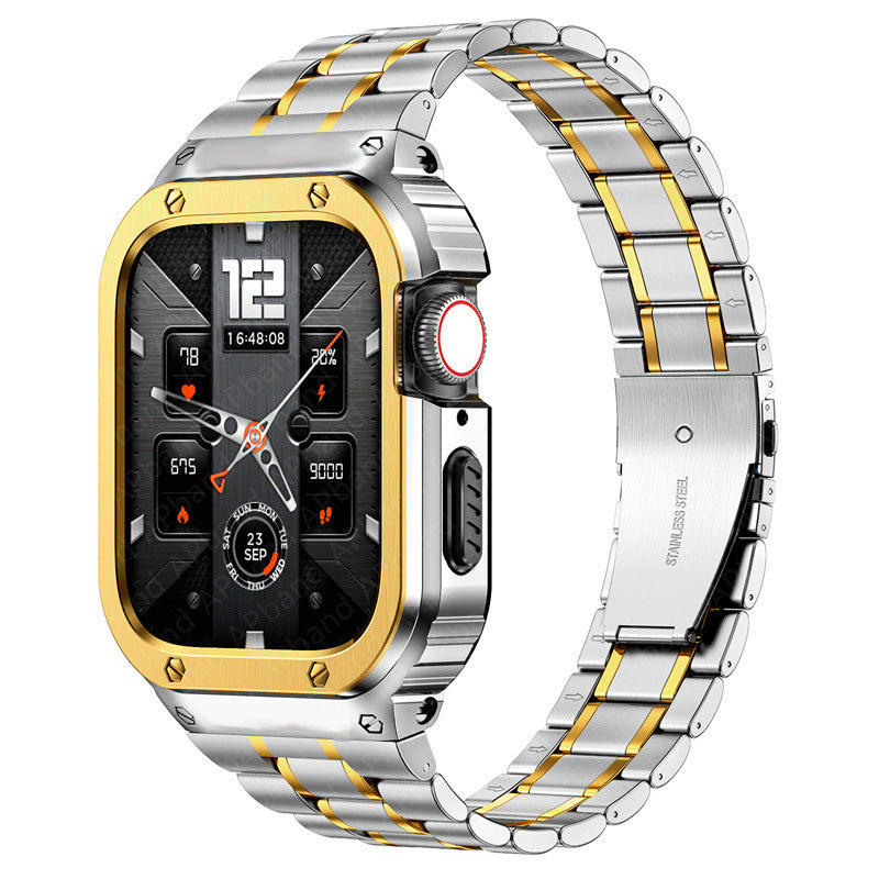 Metallic Apple Watch Band and Case Accessory