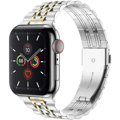 Stainless Steel Adjustable Apple Watch Band - BritishElegance