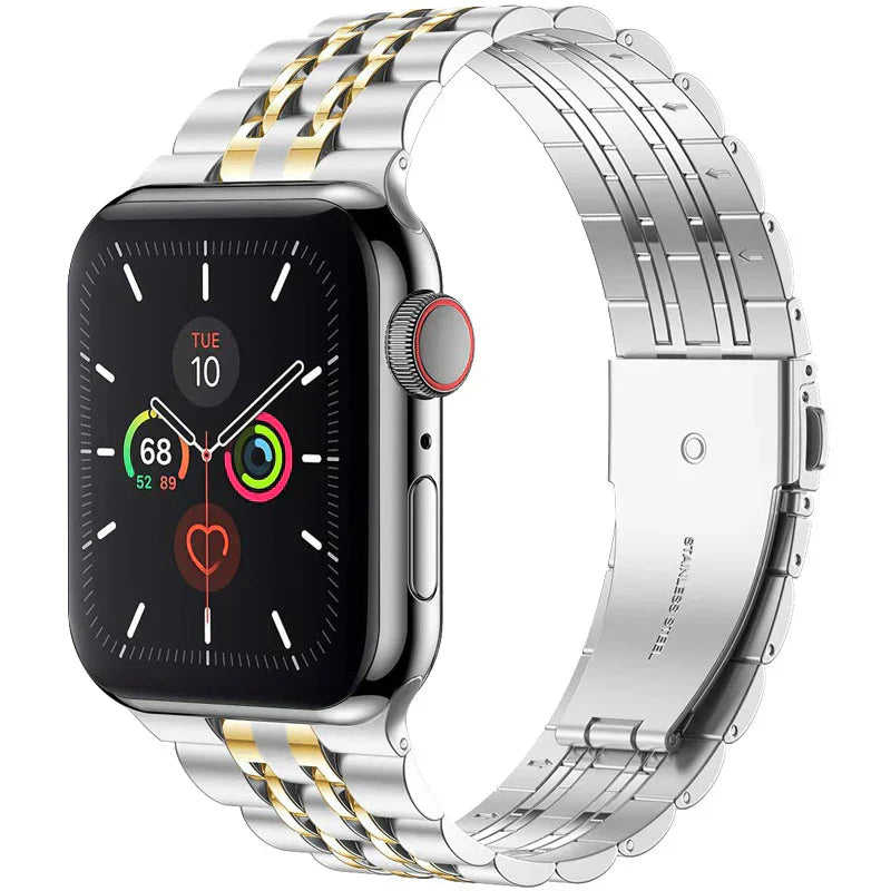 Durable Metal Clasp Strap for Apple Watch - VogeLuxe