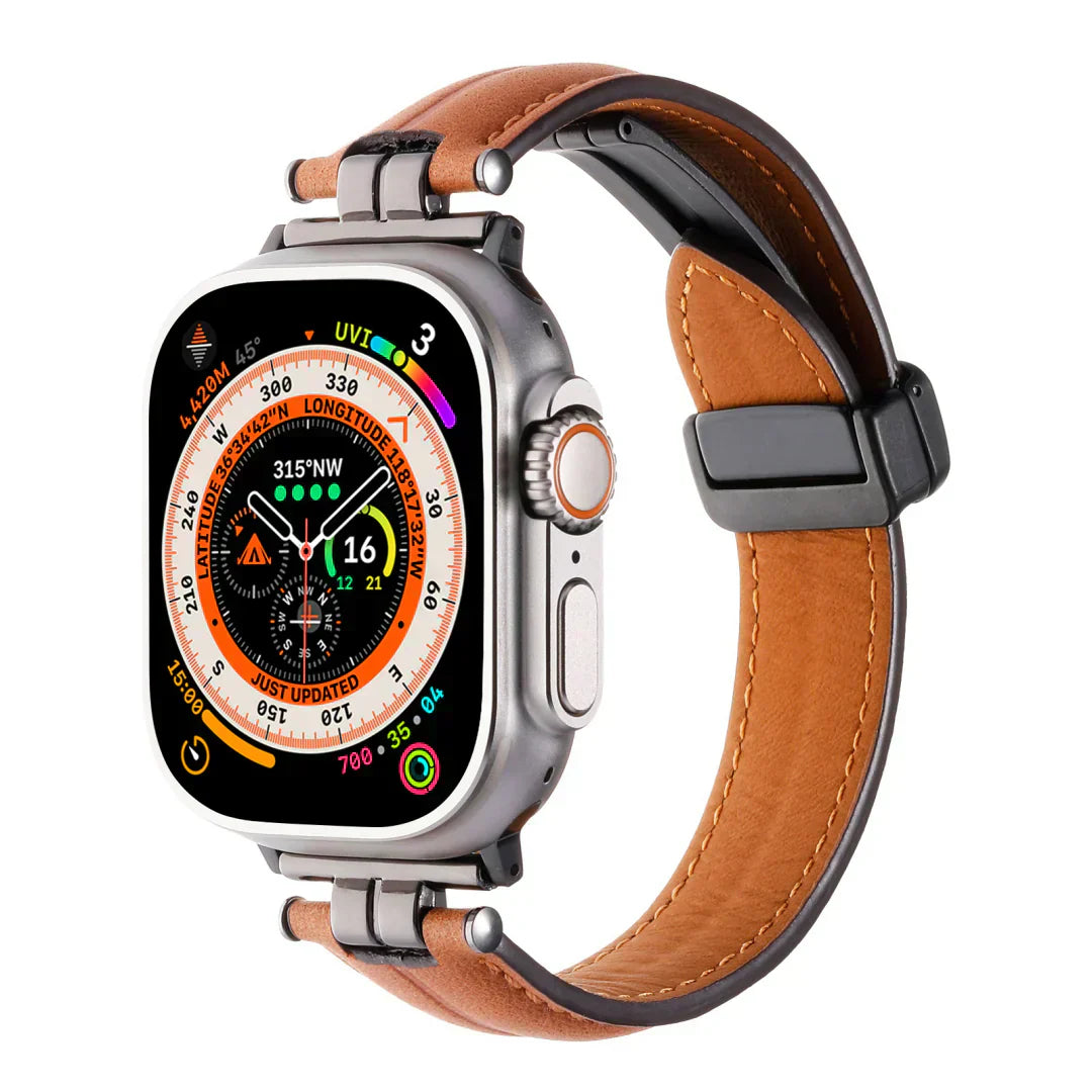 Strong Magnetic Leather Band for Apple Watch