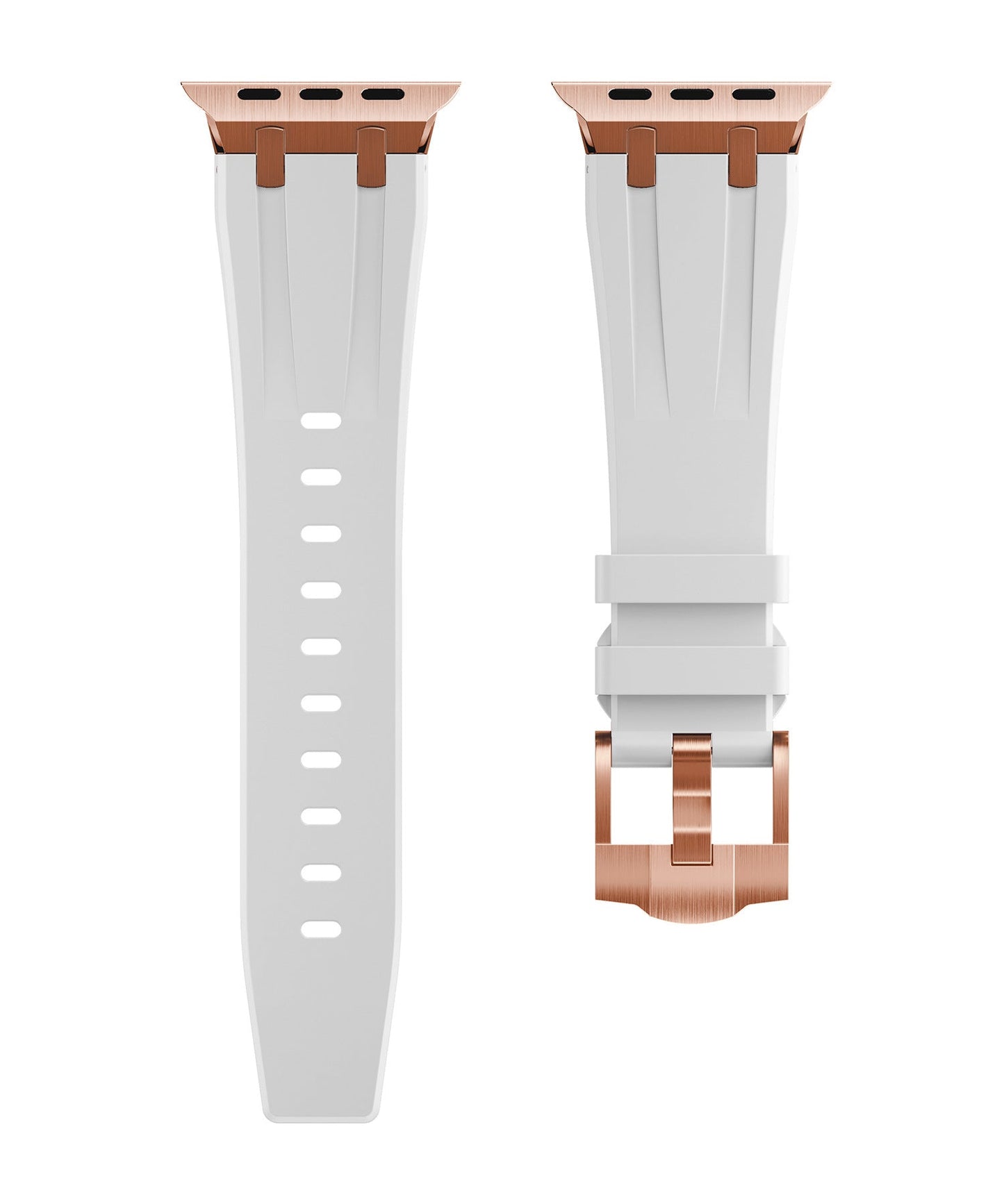 Durable Rubber Strap For Apple Watch With Metal Buckle