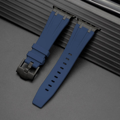 Durable Rubber Strap For Apple Watch With Metal Buckle