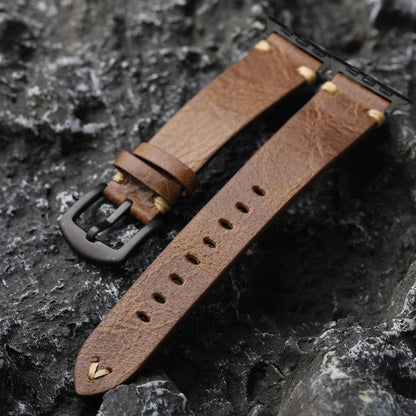 Rustic Leather Crossbody Bag Strap